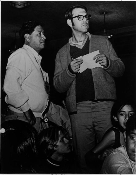 (3275) Cesar Chavez, Reverend James (Jim) Drake, 1970s. (3275) Cesar Chavez, Reverend James (Jim) Drake, 1970s.